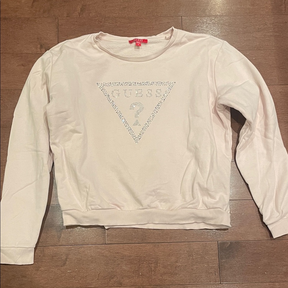 Guess Light Pink Logo Sweatshirt